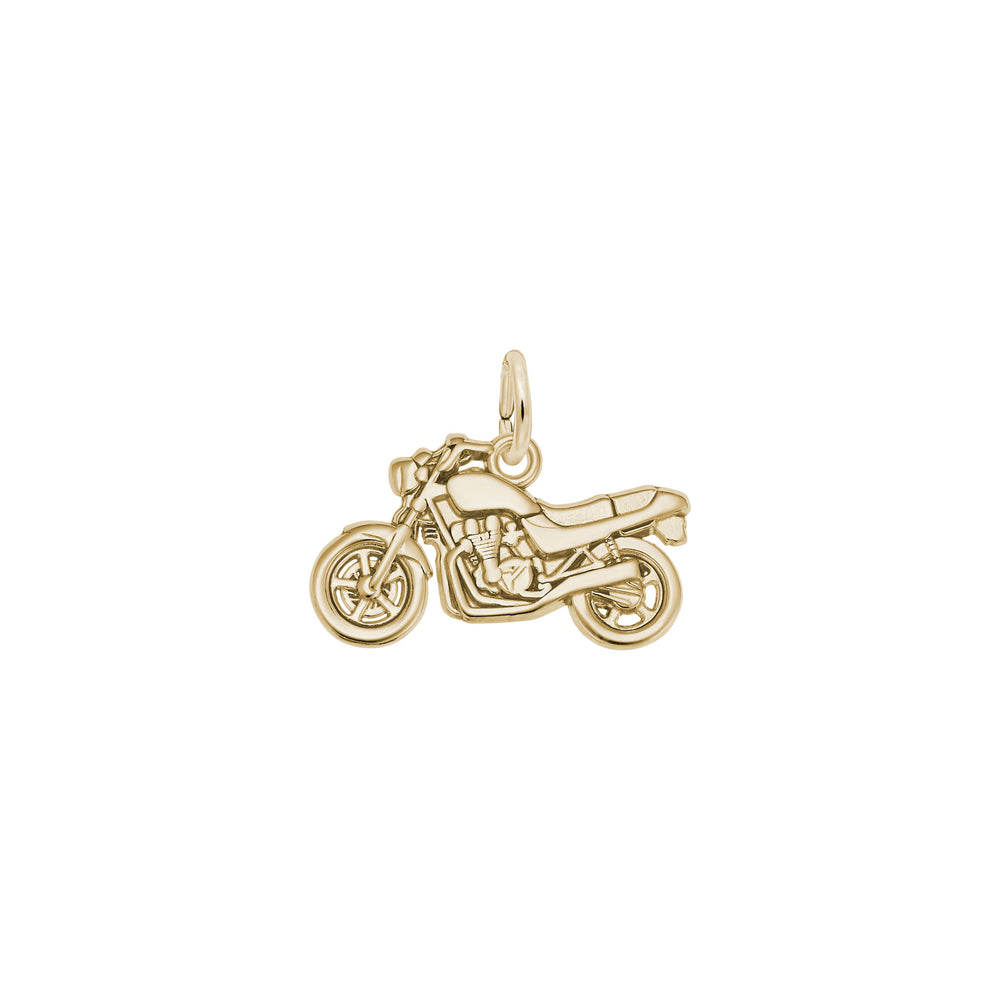 Motorcycle Charm yellow (14k) main - Popular Jewelry - New York