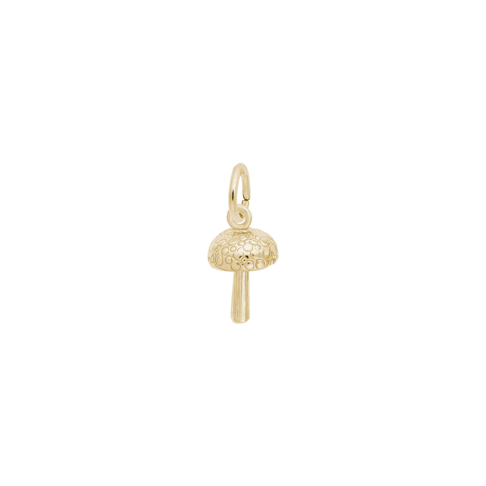 Mushroom Charm yellow (14K) main - Popular Jewelry - New York