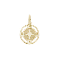 Nautical Compass Charm yellow (14K) main - Popular Jewelry - New York