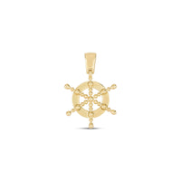 Nautical Steering Wheel Pendant (14K) main - Popular Jewelry - Њујорк