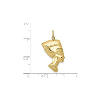 Nefertiti Profile Charm (14K) mælikvarði - Popular Jewelry - Nýja Jórvík