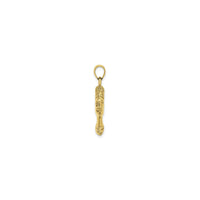 Nefertiti Reversible Pendant (14K) side - Popular Jewelry - New York