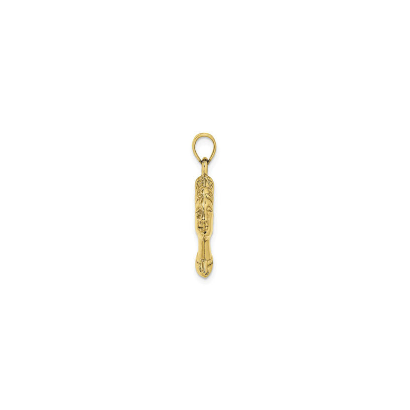 Nefertiti Reversible Pendant (14K) side - Popular Jewelry - New York