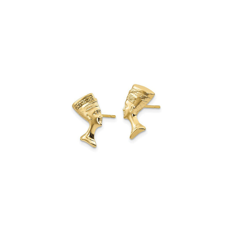 Nefertiti Stud Earrings (14K) side - Popular Jewelry - New York