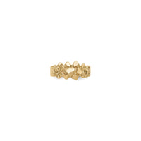 Nugget Cluster Ring (14K) front - Popular Jewelry - New York