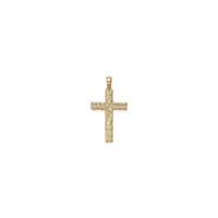 Nugget Cross Pendant (14K) front - Popular Jewelry - New York