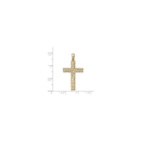 Nugget Cross Pendant (14K) scale - Popular Jewelry - New York