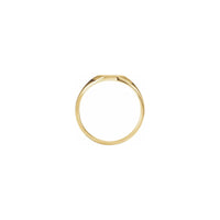 Octagonal Satin Signet Ring (14K) setting - Lucky Diamond - New York