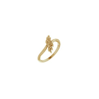 I-Olive Branch Bypass Ring (14K) eyinhloko - Popular Jewelry - I-New York