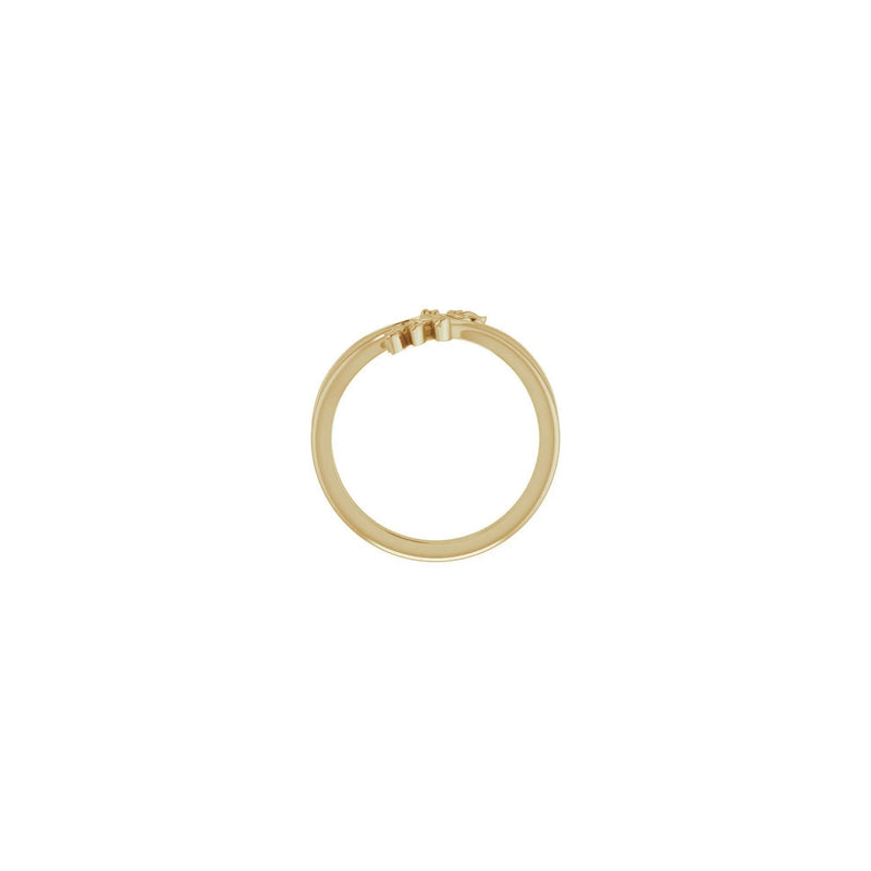 Olive Branch Bypass Ring (14K) setting - Popular Jewelry - New York