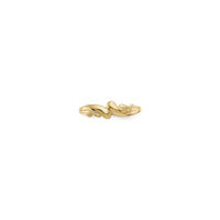 Opposing Swirls Dome Ring (14K) spredaj - Popular Jewelry - New York