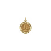 Our Lady of Fatima Round Medal Pendant (14K) medium - Popular Jewelry - New York