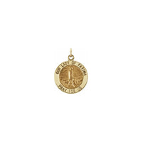 Our Lady of Fatima Round Medal Pendant (14K) medium - Popular Jewelry - New York