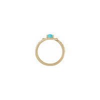 Peratra bibilava roa oval turquoise (14K) - Popular Jewelry - New York