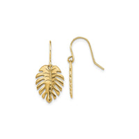 Palm Leaf Dangle Earrings (14K) main - Popular Jewelry - New York