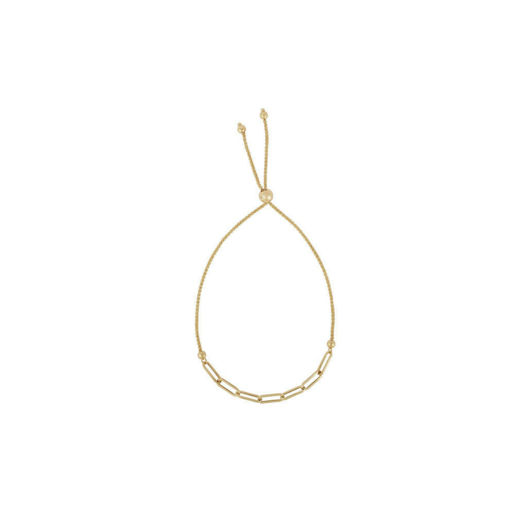 Paperclip Link Friendship Bracelet (14K). – Popular J