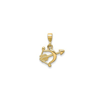 Petite Bow and Arrow Pendant (14K) back - Popular Jewelry - New York