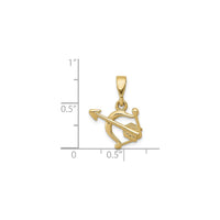 Petite Bow and Arrow Pendant (14K) scale - Popular Jewelry - New York