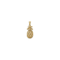 Pineapple 3D Pendant (14K) reverse - Popular Jewelry - New York