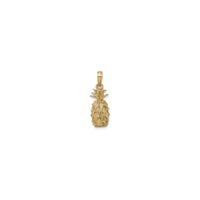 Pineapple Textured 3D Pendant (14K) reverse - Popular Jewelry - New York