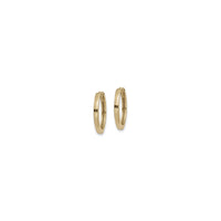 纯圆形铰链圈耳环 (14K) 侧 - Popular Jewelry  - 纽约