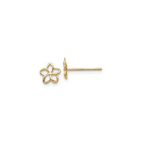 Plumeria Contour Stud Earrings (14K) main - Popular Jewelry - New York