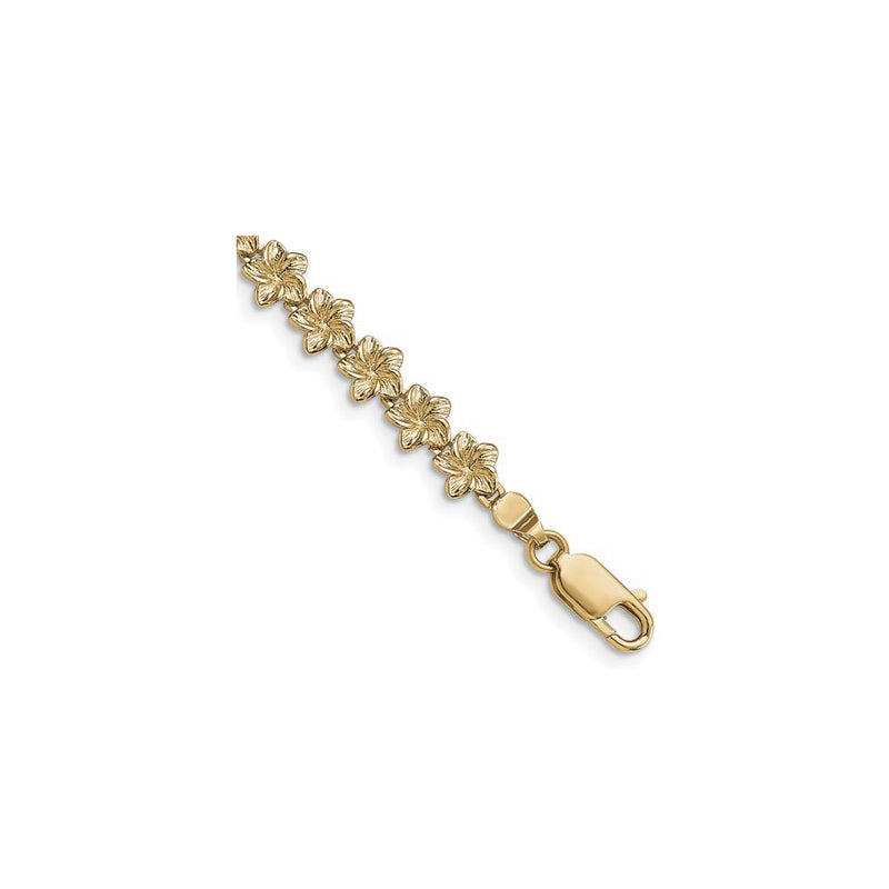 Plumeria Infinite Bracelet (14K) clasp - Popular Jewelry - New York