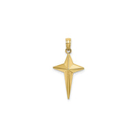 Pointy Cross Pendant (14K) front - Popular Jewelry - New York