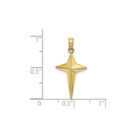 Pointy Cross Pendant (14K) scale - Popular Jewelry - New York