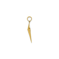 Pointy Cross Pendant (14K) side - Popular Jewelry - New York