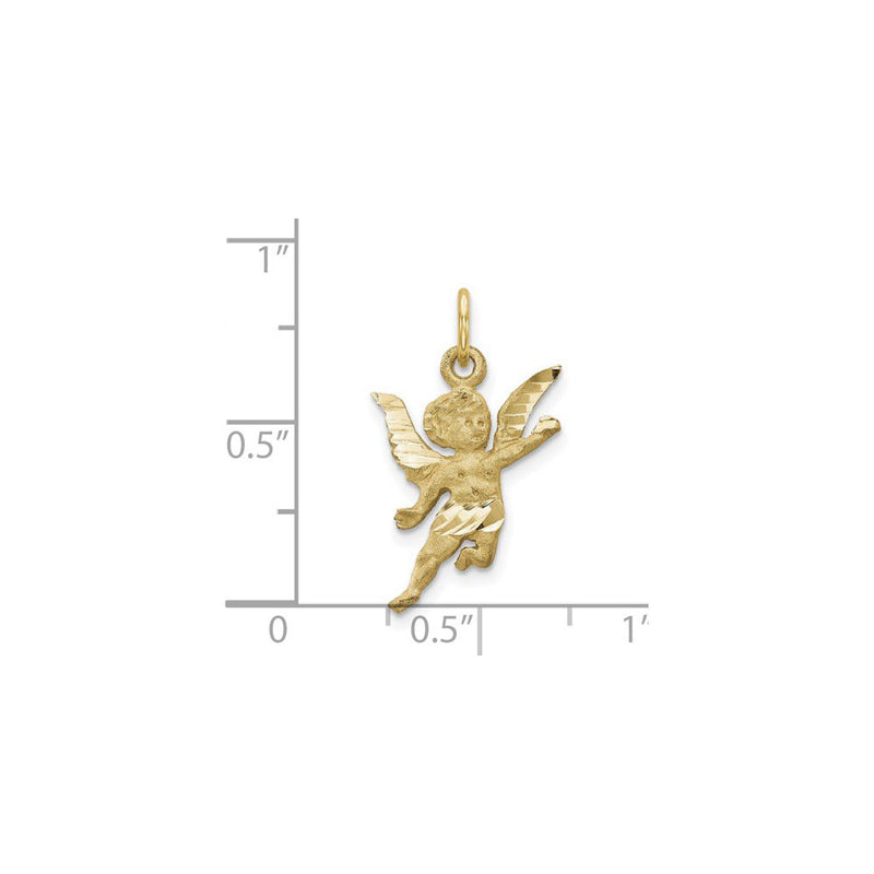 Posing Baby Angel Pendant (14K) scale - Popular Jewelry - New York