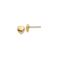 Puffed Heart Friction Stud Earrings (14K) main - Popular Jewelry - New York