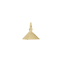 Pyramid Charm yellow (14K) main - Popular Jewelry - New York