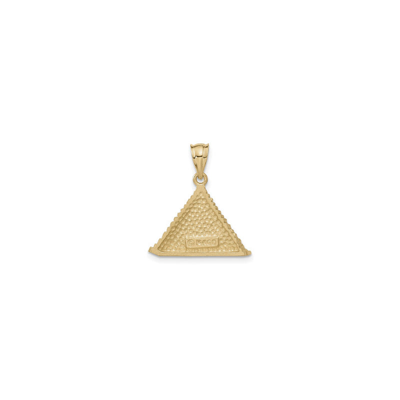 Pyramid Open Back Pendant (14K) back - Popular Jewelry - New York