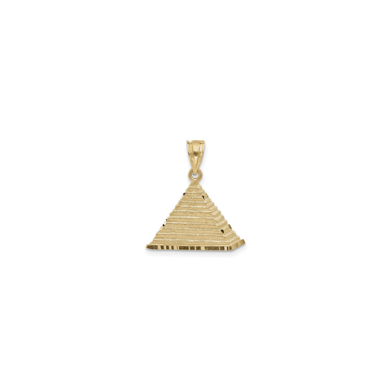 Pyramid Open Back Pendant (14K) front - Popular Jewelry - New York