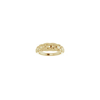 Quilted Dome Ring (14K) front - Popular Jewelry - New York