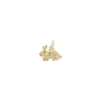 Rabbit Charm yellow (14K) main - Popular Jewelry - New York