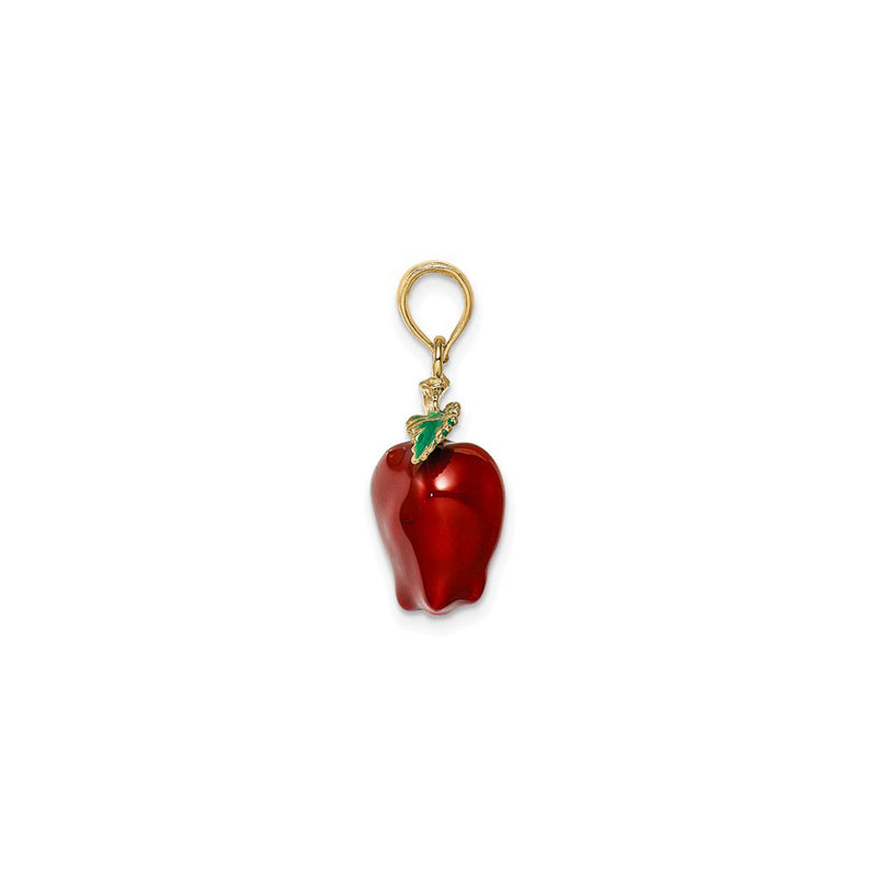 Red Apple Enamel Pendant (14K) – Popular J