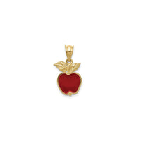 Privjesak crvene jabuke (14K) sprijeda - Popular Jewelry - Njujork