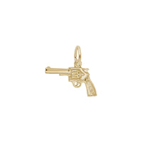 Revolver Gun Pendant kuning (14K) utama - Popular Jewelry - New York