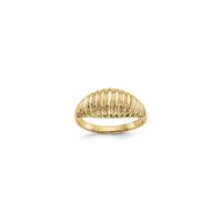 Ribbed Dome Ring (14K) main - Popular Jewelry - New York