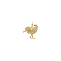 Rooster Charm yellow (14K) main - Popular Jewelry - New York