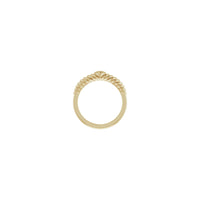 Rope Heart Dome Ring (14K) setting - Popular Jewelry - New York