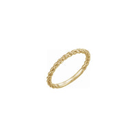 Anell apilable de corda groc (14K) principal - Popular Jewelry - Nova York