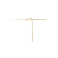 Safety Pin Necklace (14K) lock - Popular Jewelry - New York