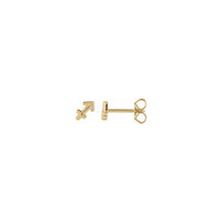 Sagittarius Zodiac Sign Stud Earrings (14K) main - Popular Jewelry - New York