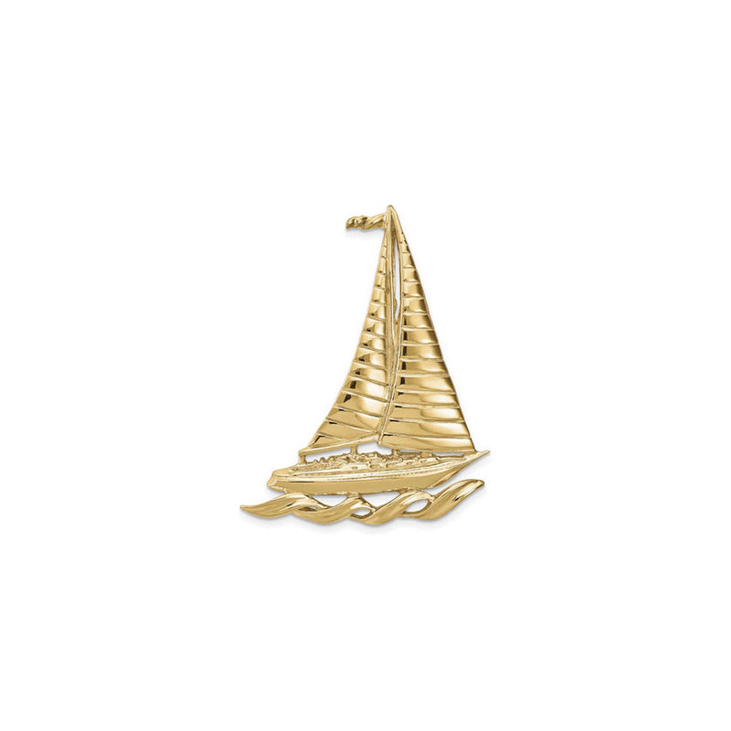 Sailboat over Sea Pendant (14K) main - Popular Jewelry - New York