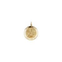 Saint Michael Medal ສີເຫຼືອງ 22 mm (14K) ຫຼັກ - Popular Jewelry - ເມືອງ​ນີວ​ຢອກ