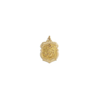 Loket Saint Michael Shield Kecil (14K) depan - Popular Jewelry - New York