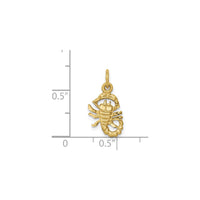 Satin Scorpio Zodiac Pendant (14K) scale - Popular Jewelry - New York
